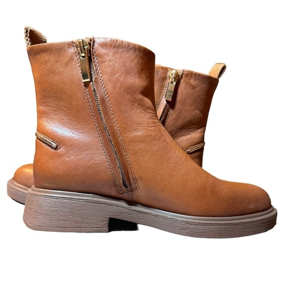 Franco Sarto Bealy Leather Ankle Boots sz 5 M - Picture 2 of 10